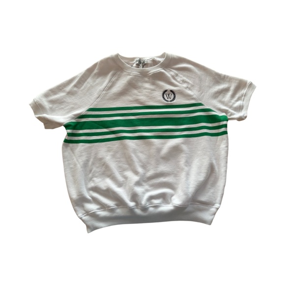 Wildfox Retro Stripe Ivy SS/Clean White, Size Small. - Picture 2 of 8